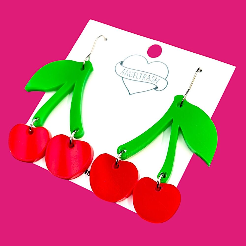 Red Cherry Earrings