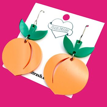 Cheeky Peach Earrings