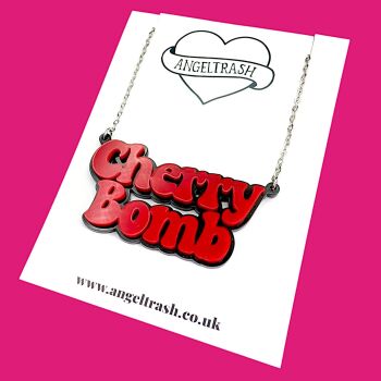 Name Necklace  - Cherry Bomb