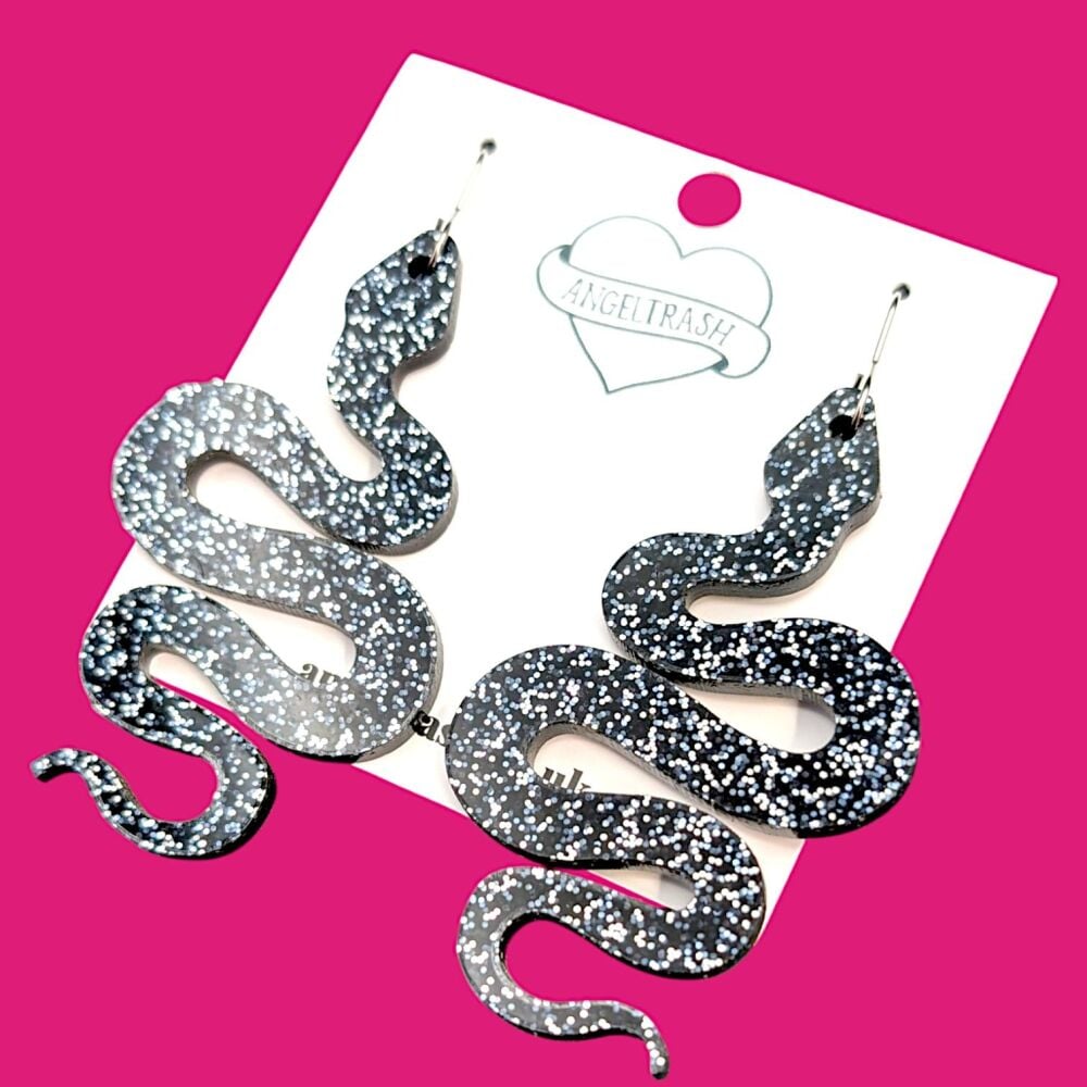 Snake Earrings - Choose Colour