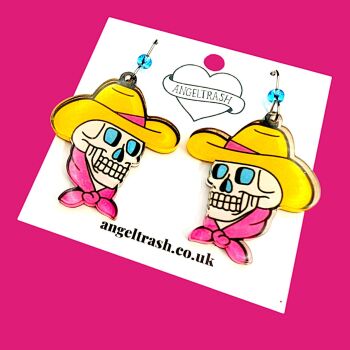 Bone Ranger Earrings
