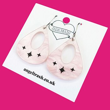 MCM Pearl Marble Drop Earrings