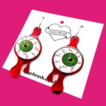 Creepy Drippy Eyeball Earrings