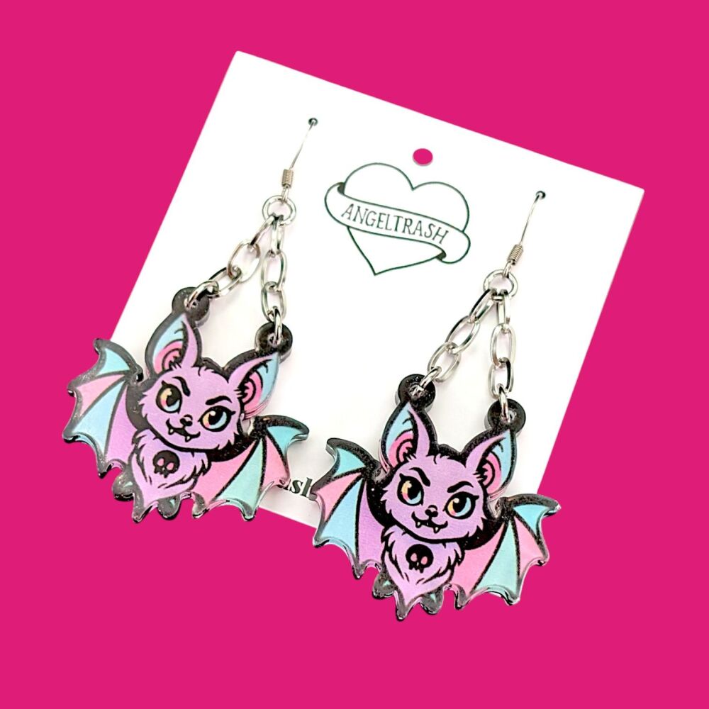 Pretty Creepy Range - Bat Earrings