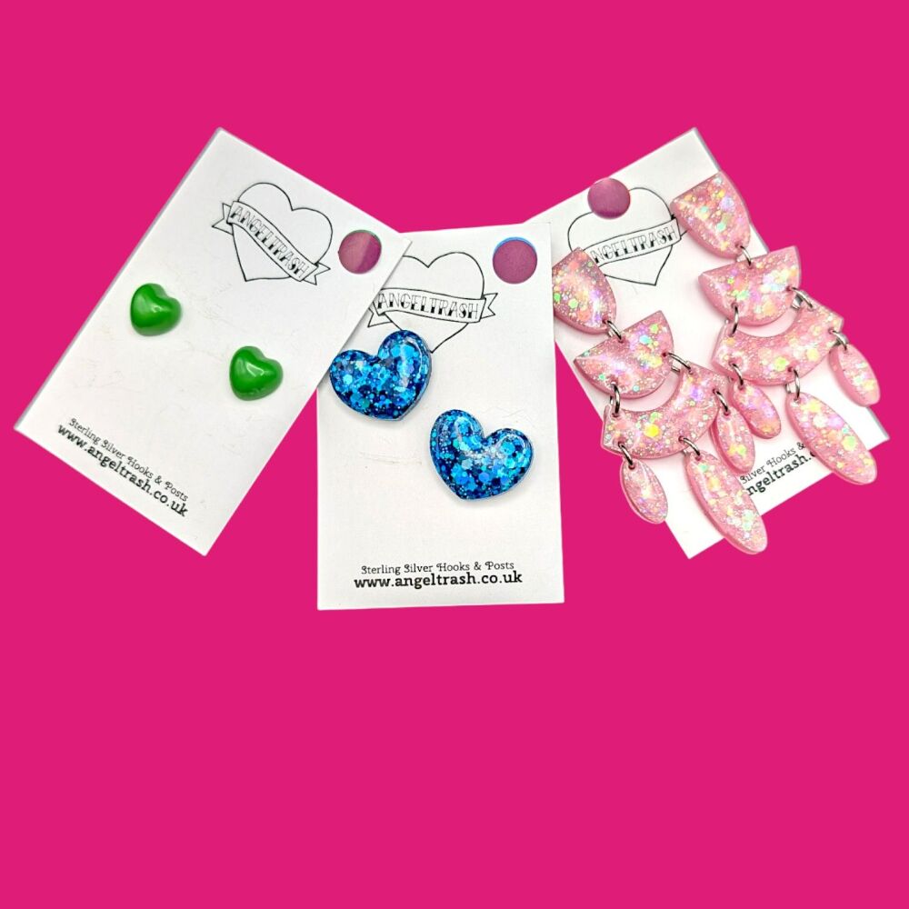 1 x Lucky Dip Earrings - Choose Small Medium or Large