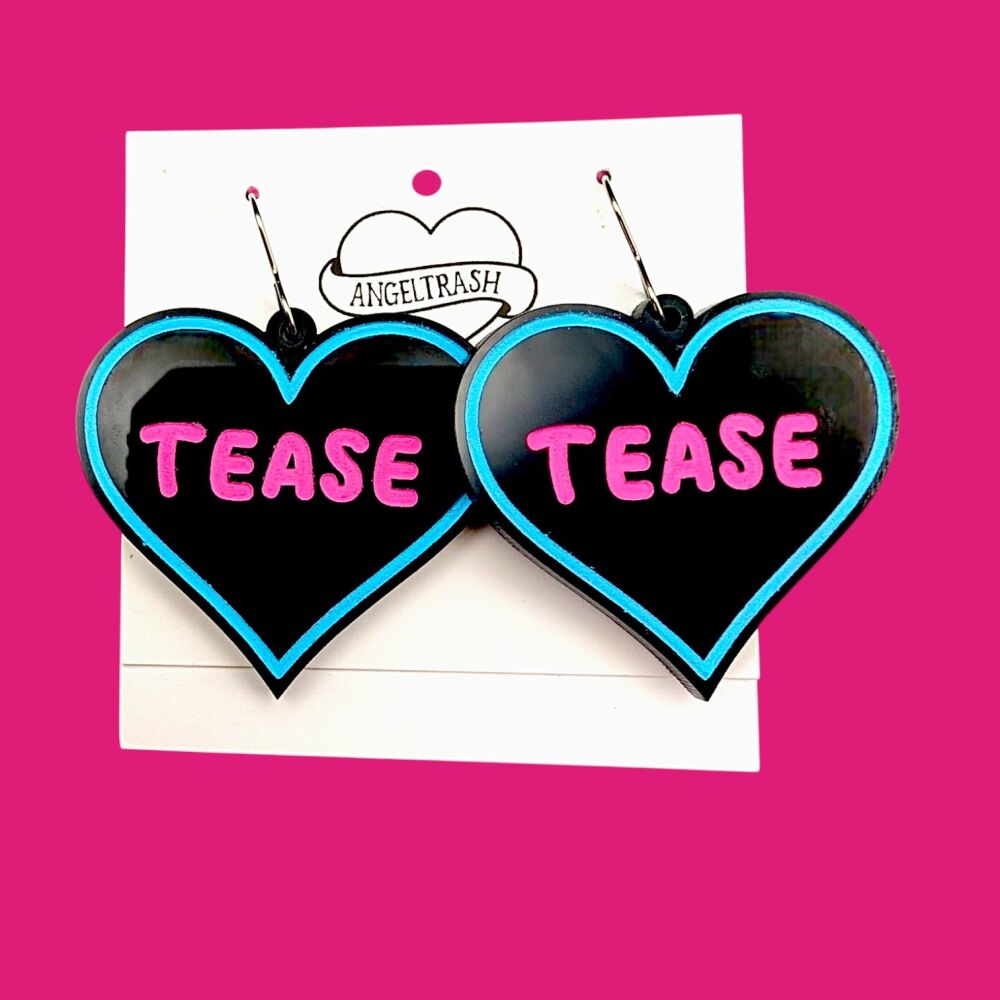 Tease Neon Heart Earrings