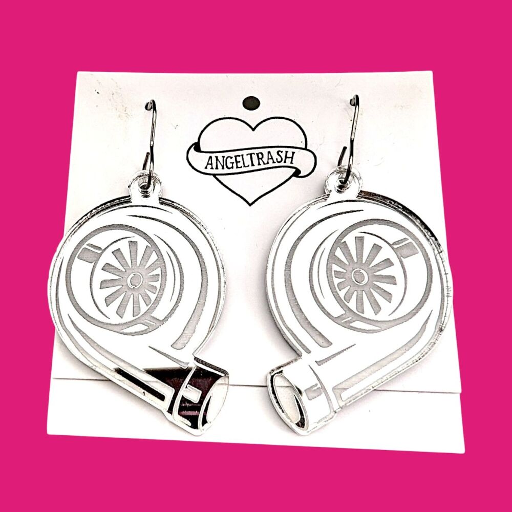 Mirror Turbo Earrings - You choose colour