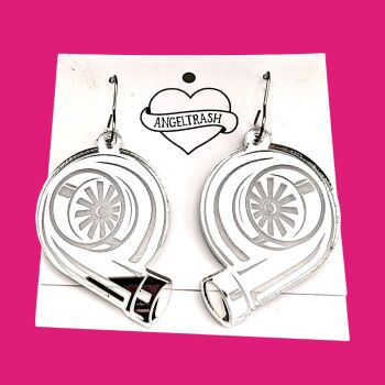 Mirror Turbo Earrings - You choose colour