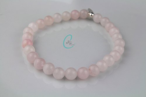 Chunky Rose Quartz stretch bracelet | Chunky Rose Quartz Stretch Bracelet 