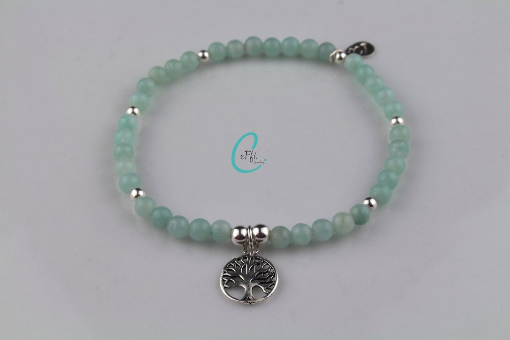 Amazonite and Silver Bracelet