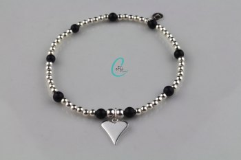 Silver and Blue Goldstone Bracelet