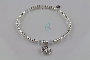 Silver and Rock Crystal Bracelet