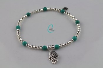 Silver and Turquoise Bracelet