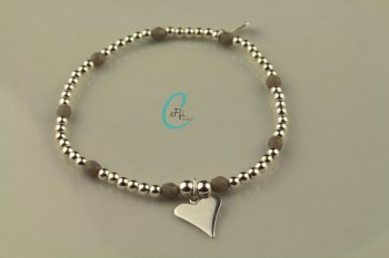 Silver and Grey Bracelet