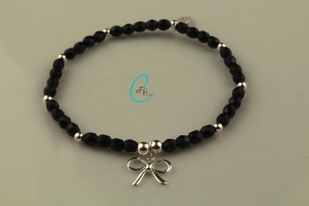 Black and Silver Bracelet