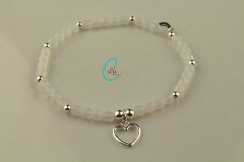 White opal stretch bracelet | White Opal | CeFfi