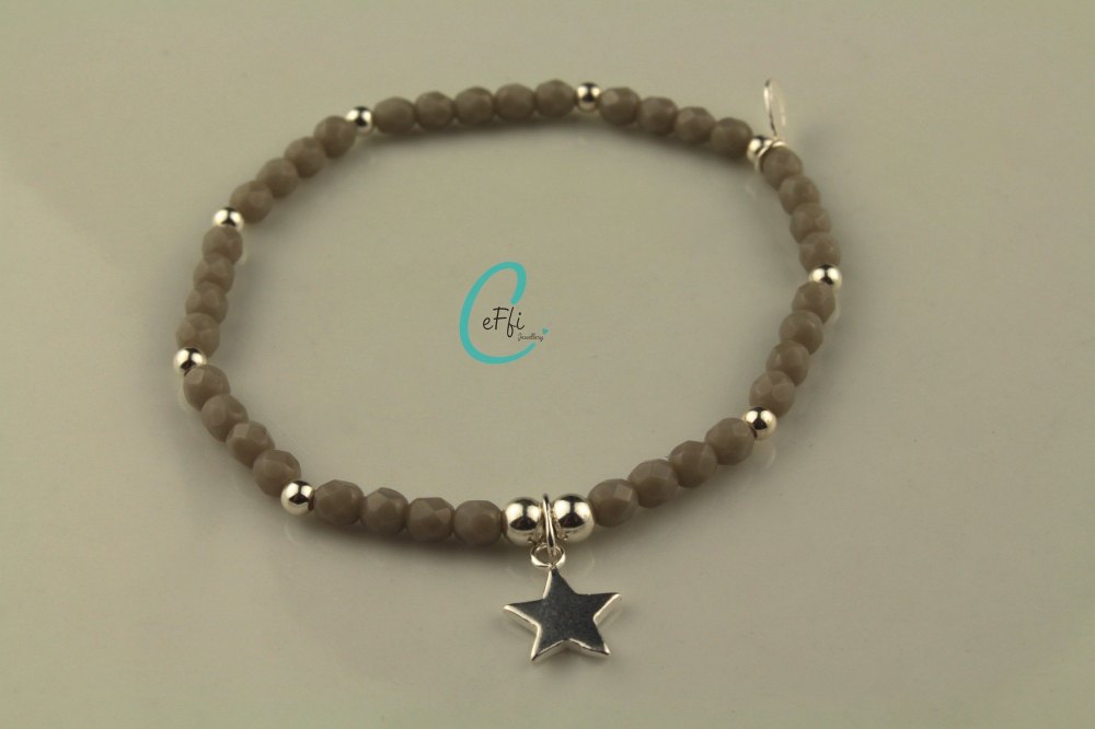 Grey and Silver Bracelet