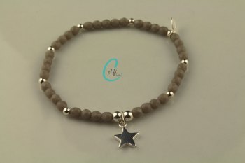 Grey and Silver Bracelet