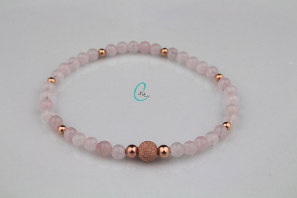 Pink Rose Bracelet