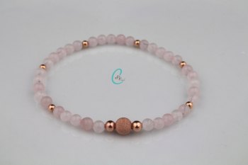 Pink Rose Bracelet