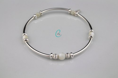 Mother of pearl noodle bracelet | Colour Pop Noodle | CeFfi