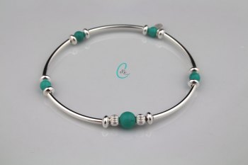 Colour Pop Noodle Bracelet - Turquoise