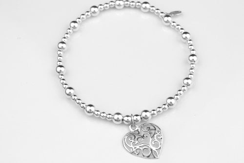 Chunky heart stretch bracelet | CeFfi