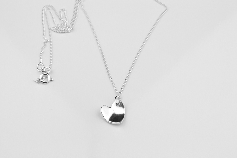 Curved Heart Necklace