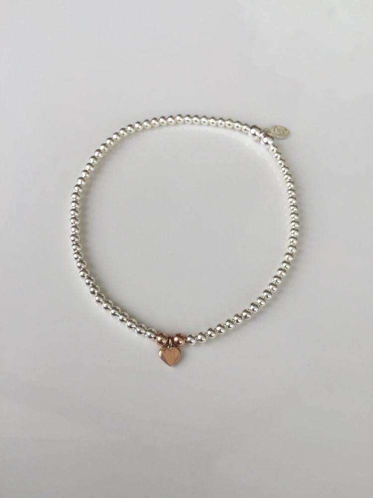 Rose gold heart bracelet | CeFfi
