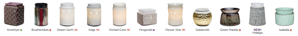 scentsy warmers spring summer range