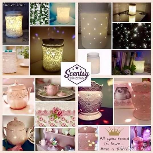 scentsy warmers light up range