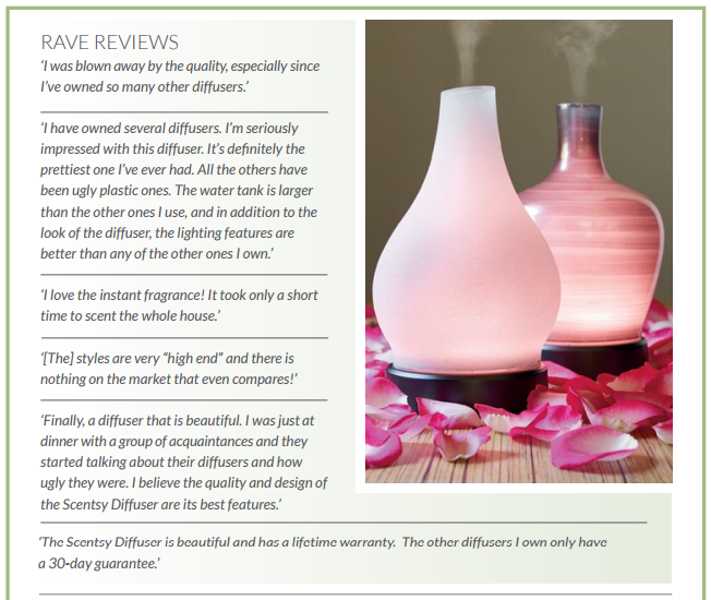 rave reviews scentsy diffuser