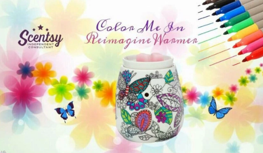 colouring scentsy warmer