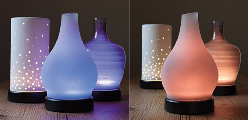 scentsy diffusers coloured and clear home fragrance