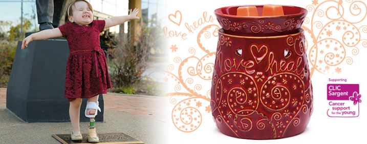 love heals candle warmer banner scentsy