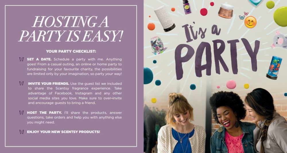 hosting a party with scentsy is easy