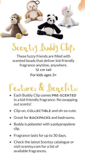 scentsy buddy clips features and benefits