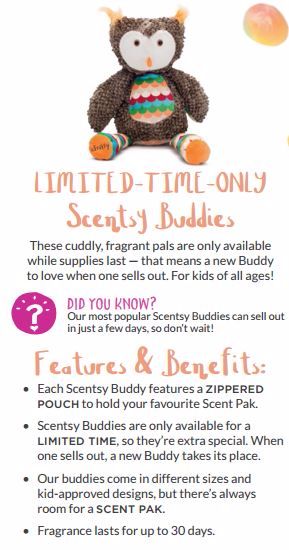 scentsy buddy features and benefits