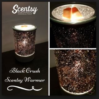 BLACK CRUSH SCENTSY WARMER WICK FREE SCENTED CANDLES