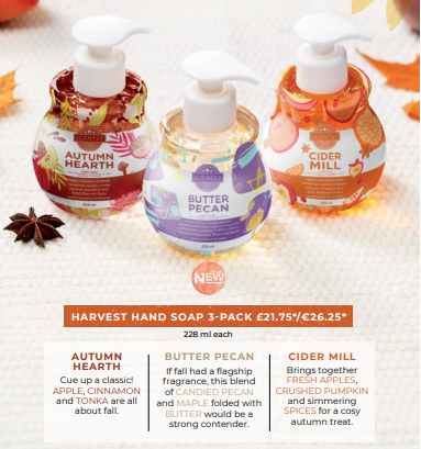 SCENTSY AUTUMN SCENTS HAND SOAP 3 PACK