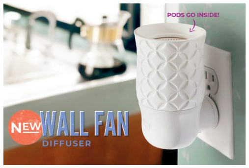 scentsy wall fan plug in diffuser