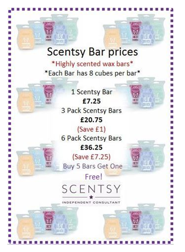 SCENTSY WAX BAR PRICES WICK FREE SCENTED CANDLES