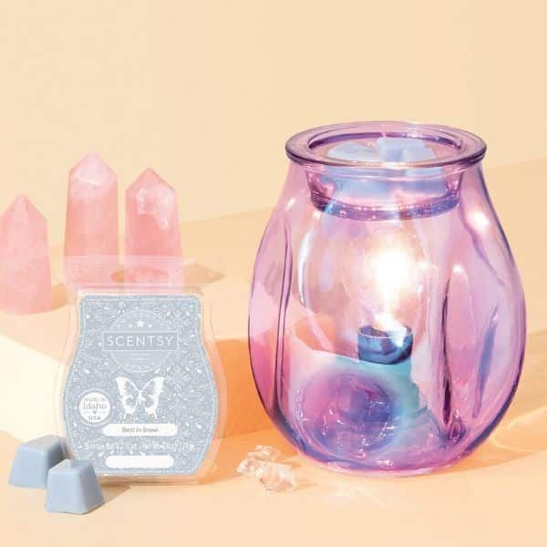Bubbled Ultraviolet Scentsy Warmer wick free scented candles