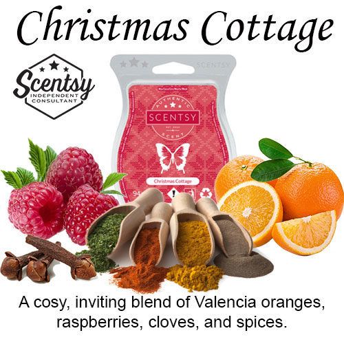christmas cottage scentsy bar wick free scented candles