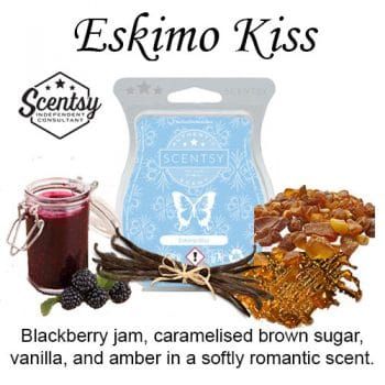Eskimo Kiss Scentsy Bar wick free scented candles