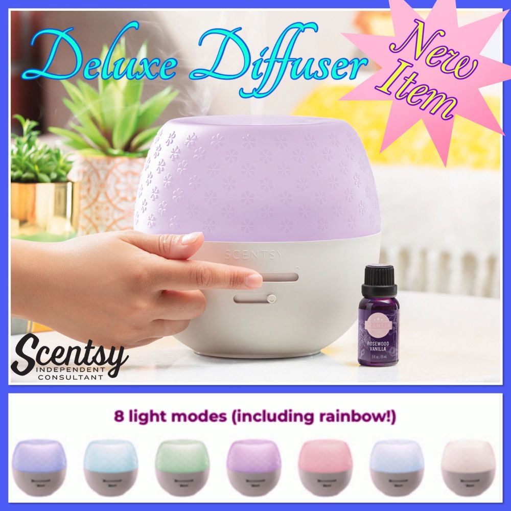 deluxe diffuser scentsy wick free scented candles
