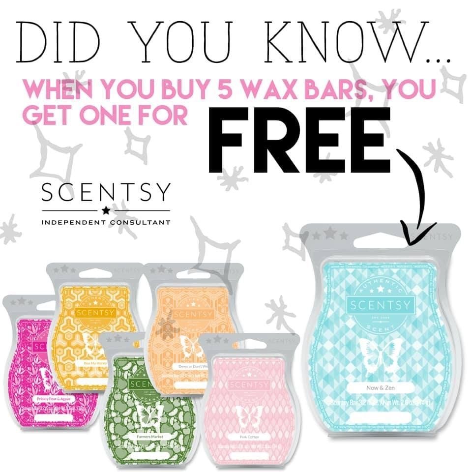 wick free scented candles Buy Five Wax Bars Get One Free 