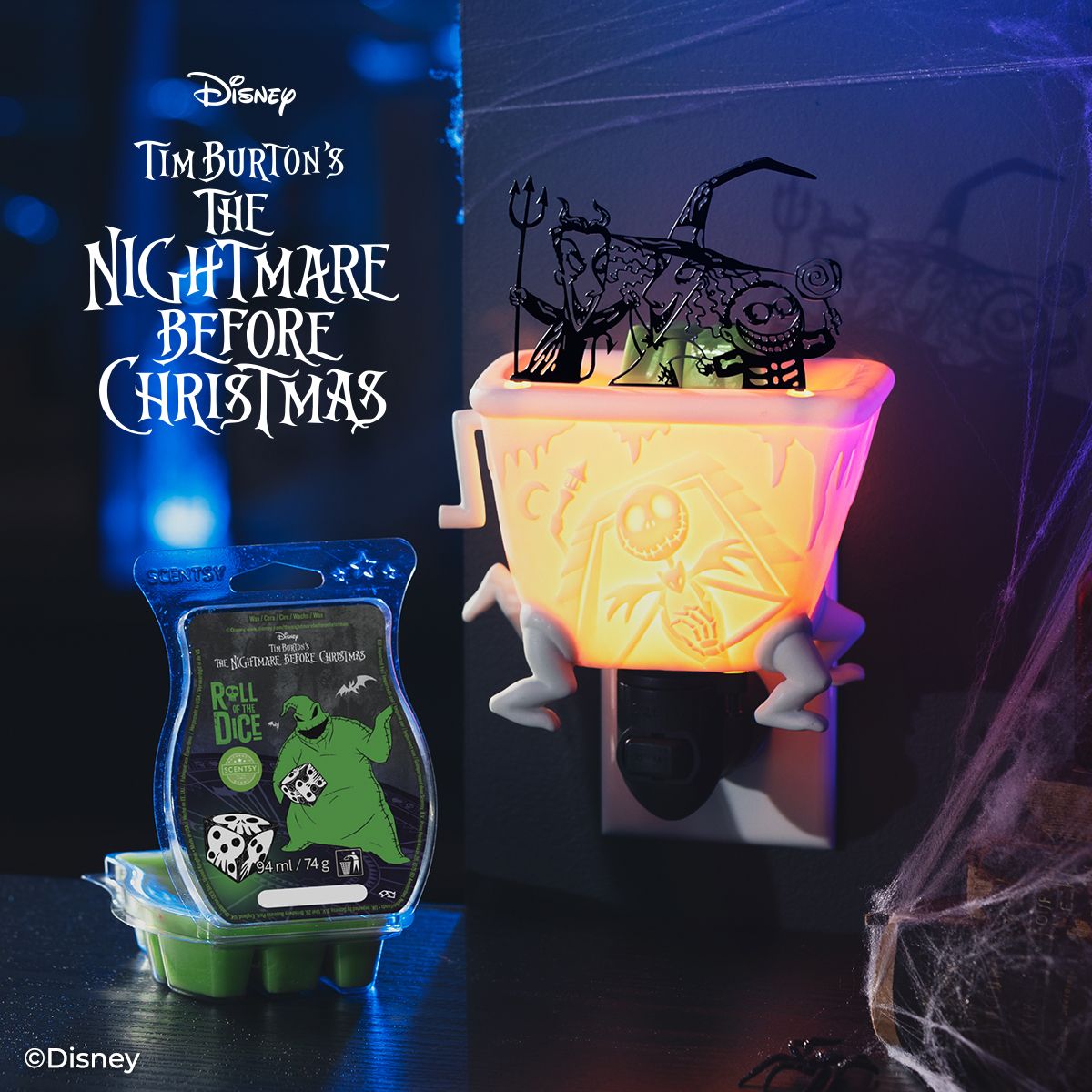 Lock Shock and Barrel  Scentsy Mini Warmer Nightmare before Christmas