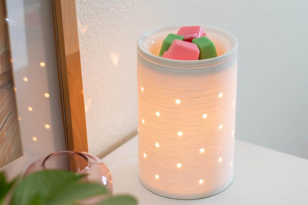 Etched Core White Scentsy Warmer