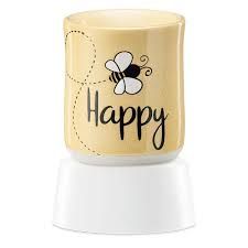 Bee Happy Scentsy Mini Warmer with Tabletop Base